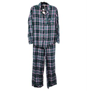NWT Victoria's Secret Flannel Long Pajama Set Size ST
